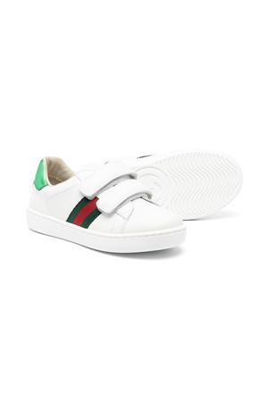 white leather sneakers GUCCI KIDS | 455447CPWP09085